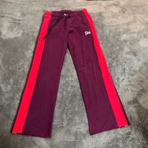 PINK Victoria's Secret Maroon Flare Sweatpants Sz S